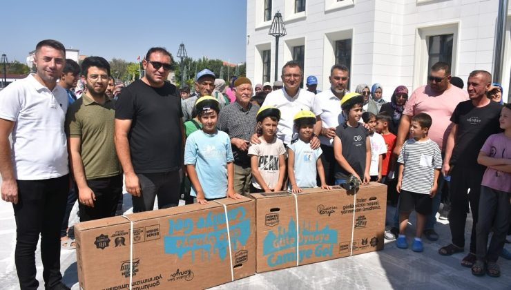 GÜLE OYNAYA CAMİYE GEL PROJESİ BİSİKLET DAĞITIM TÖRENİ