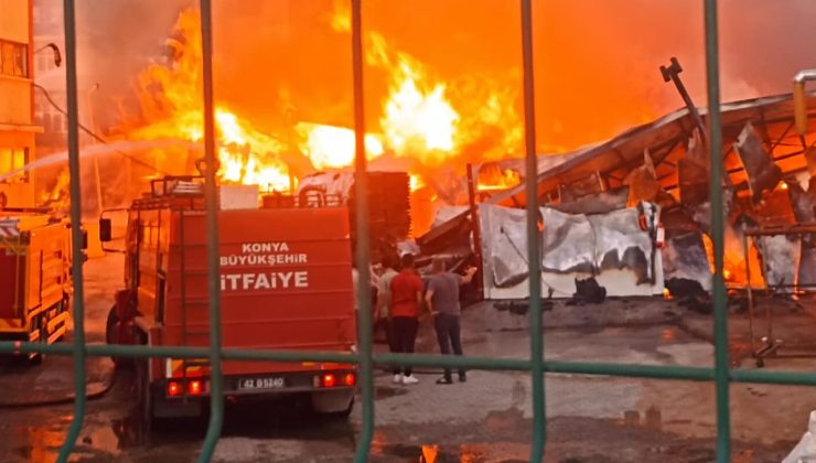 Konya’da silah fabrikasında yangın