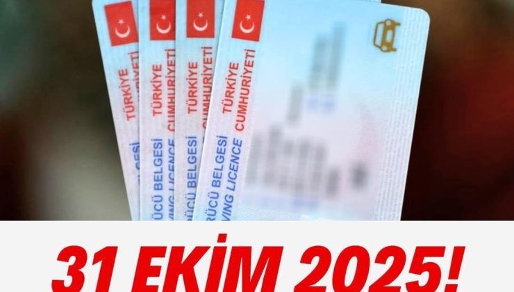 Eski Tip Sürücü Belgelerinin Yenilenmesi İçin Son Tarih 31 Ekim