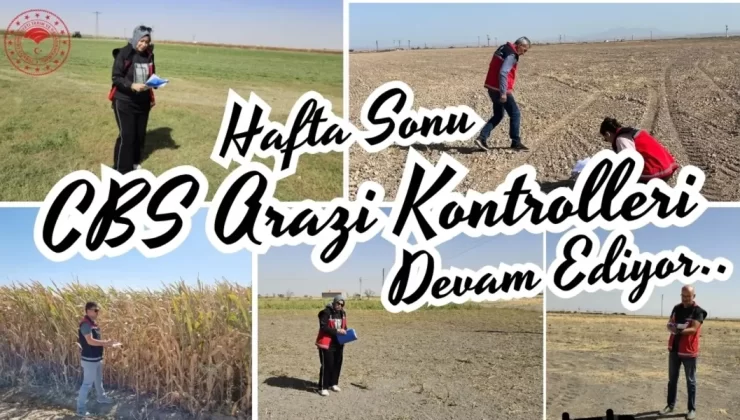 Aksaray’da CBS ile Arazi Kontrolleri Hafta Sonu Devam Ediyor