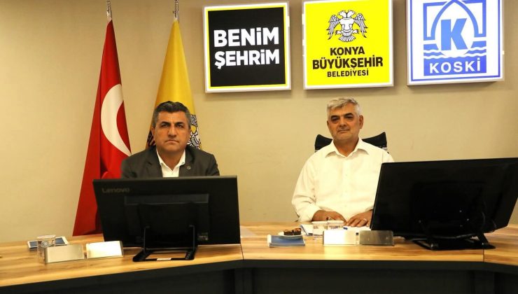 DSİ ve KOSKİ Konya’da Kuraklığa Karşı Yürütülecek İşbirliğini Değerlendirdi