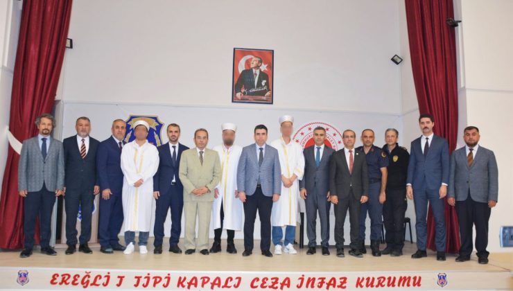 Ereğli Cezaevinde hafız oldular