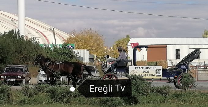 Faytonlu Alman barış yolcuları Ereğli’de