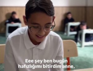 Ereğli’de Anneye Verilen Hafızlık Haberi