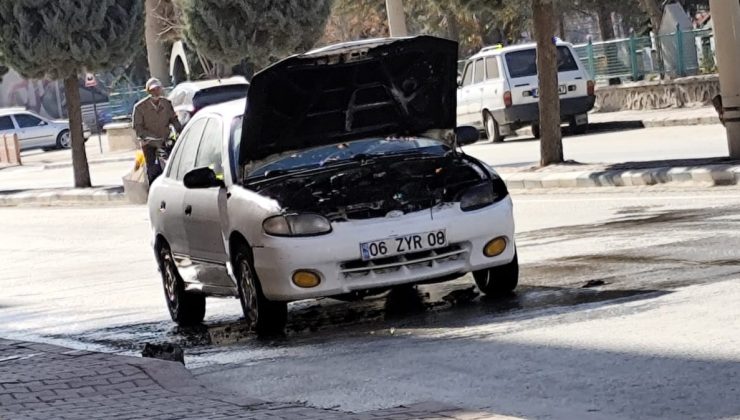 Ereğli’de Otomobil Yandı