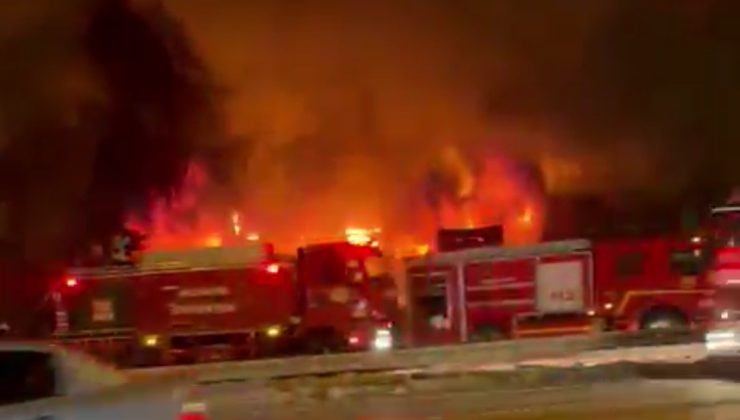 Ereğli 6 iş yeri yandı