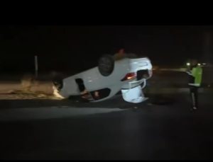 Ereğli’de otomobil takla attı 3 kişi yaralandı