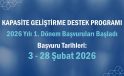Kapasite Geliştirme Destek Programı’nın 2026 Yılı 1. Başvuru Dönemi Başladı