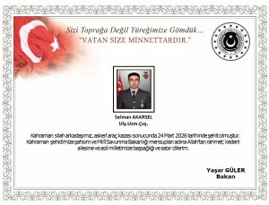 Askerî Araç Kazasında İki Askerimiz Şehit Oldu