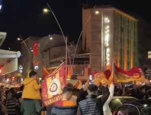 Ereğli’de Galatasaraylılar kutlama yaptı