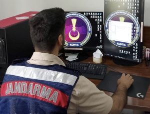 Konya İl Jandarma Komutanlığı binlerce yasa dışı içerik tespit etti