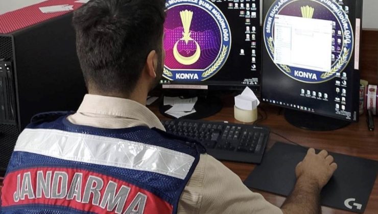 Konya İl Jandarma Komutanlığı binlerce yasa dışı içerik tespit etti