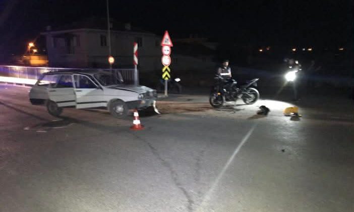 EREĞLİ’DE OTOMOBİLLE ÇARPIŞAN MOTOSİKLET SÜRÜCÜSÜ AĞIR YARALANDI