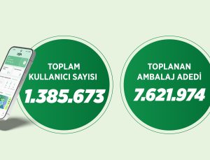 BAKAN KURUM: DOA İLE 5 GÜNDE 7 MİLYON 600 BİN AMBALAJ TOPLADIK
