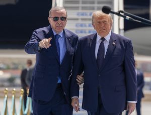 Cumhurbaşkanı Erdoğan, ABD Başkanı Trump’ı karşıladı