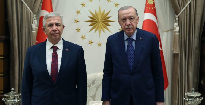 Erdoğan, Mansur Yavaş’ı Cumhurbaşkanlığı Külliyesi’nde Kabul Etti