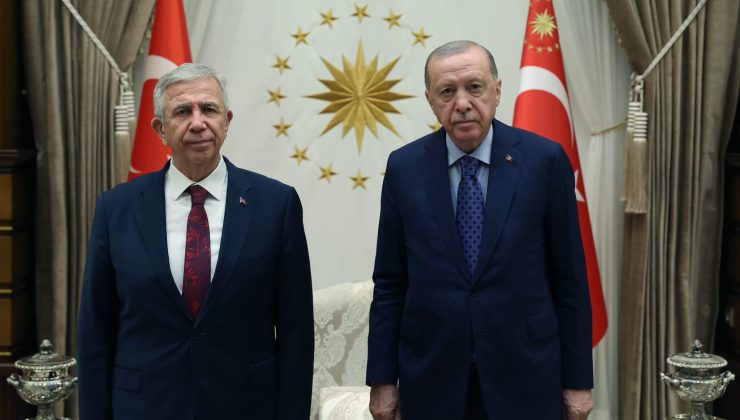 Erdoğan, Mansur Yavaş’ı Cumhurbaşkanlığı Külliyesi’nde Kabul Etti
