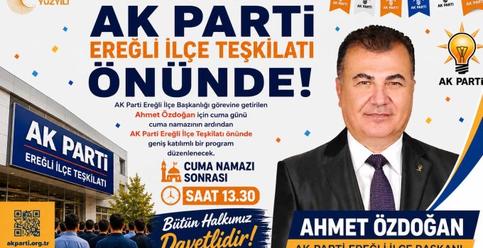 Ahmet Özdoğan İçin Cuma Günü Program Düzenlenecek